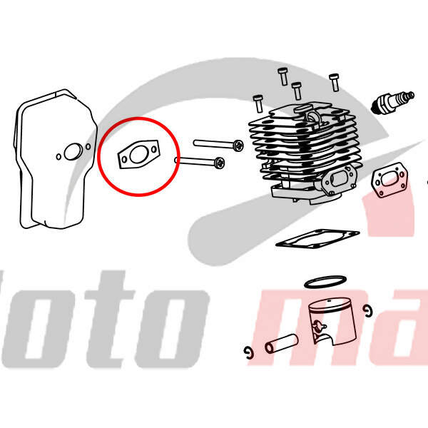 Muffler gasket pn 3800  villager 16-20 china