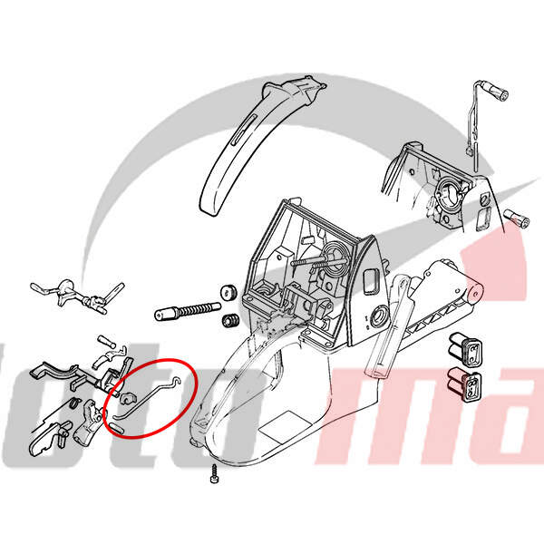 Throttle rod s 064 066 640 650 660