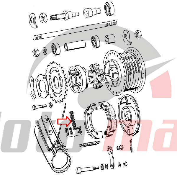 Chain kmc 415 - 94 link tomos