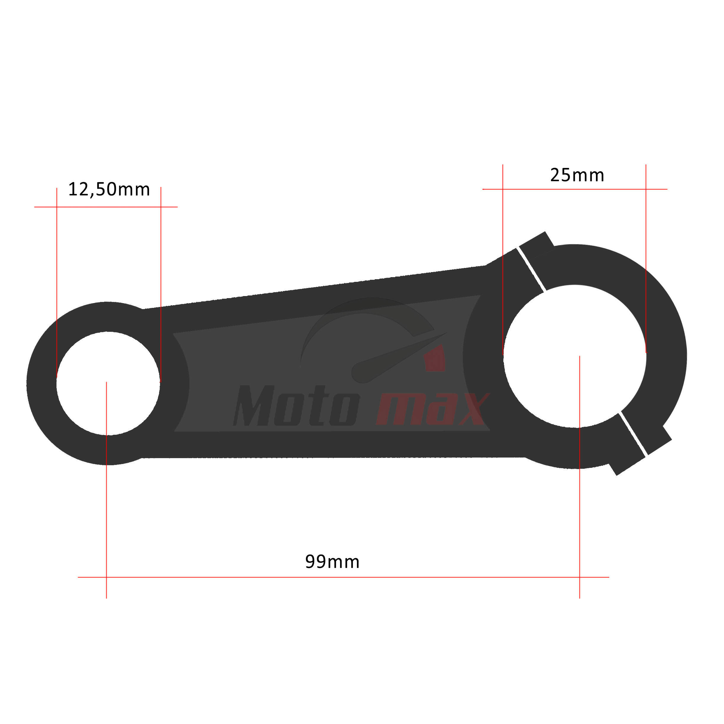 Connecting rod b&s 5 hp  d 25 mm