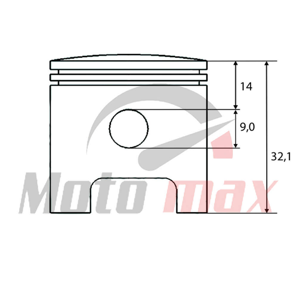 Piston alpina castor 42 diameter 40 mm pin 10 mm aip