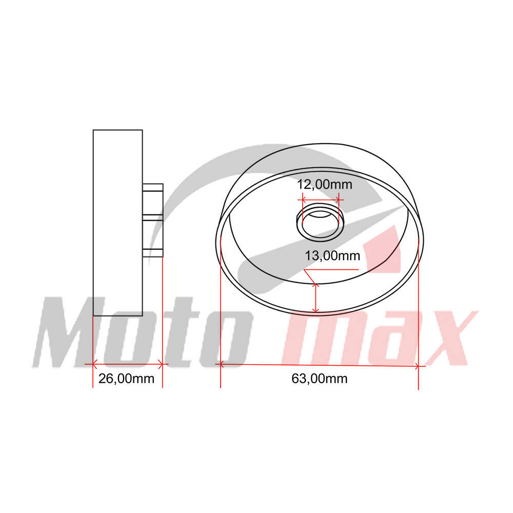 Sprocket ital ol555r6n oleo mac gs350. 935