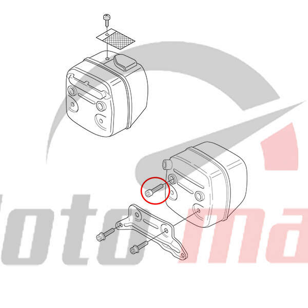 Muffler screw h 362 365 371 372