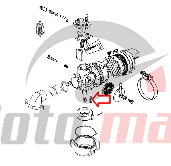 Needle float carburetor dellorto tomos