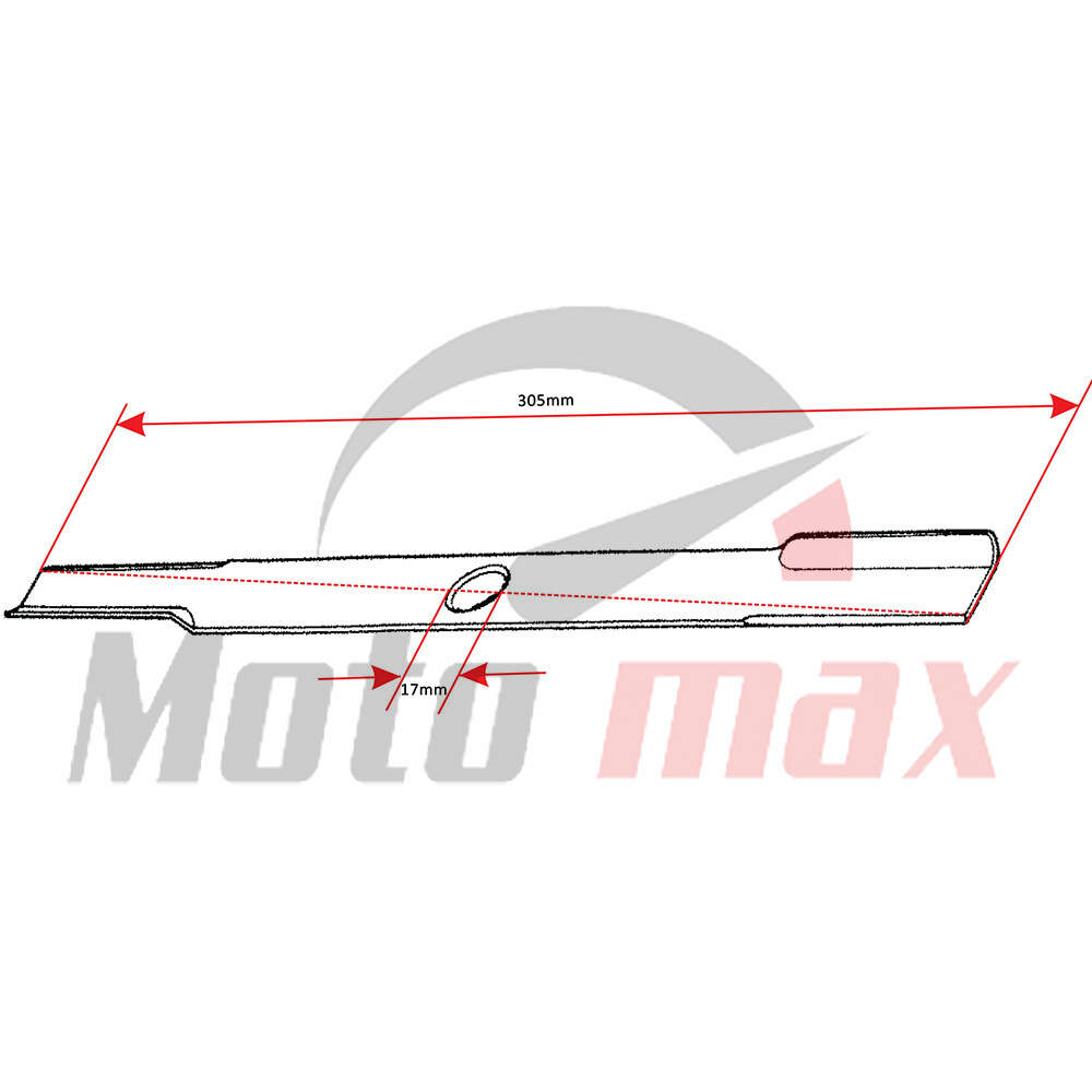 Lawnmower blade l 305 mm dia. 17 mm mtd ff317