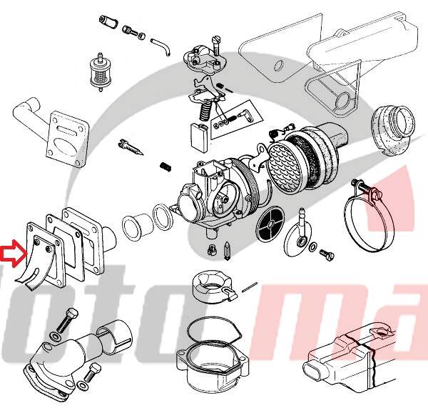 Reed valve tomos a3. a5 or