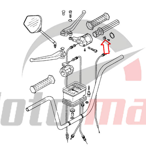 Throttle valve tomos sprint. targa. a5. alpino or