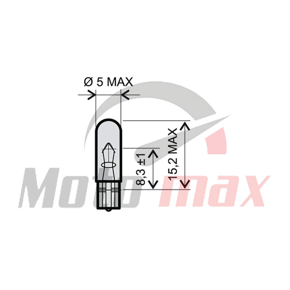 Sijalica 12V 1.2W ubodna RMS