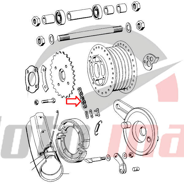 Lanac favorit 415 - 92 linka tomos