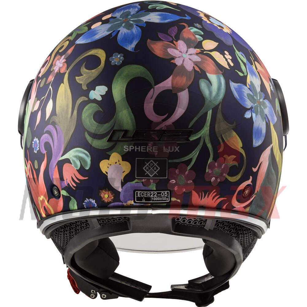 Helmet ls2 jet of558 sphere lux bloom blue pink l