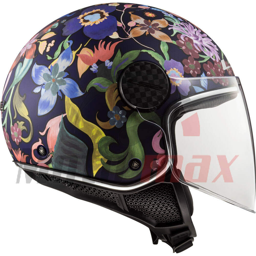 Helmet ls2 jet of558 sphere lux bloom blue pink xs