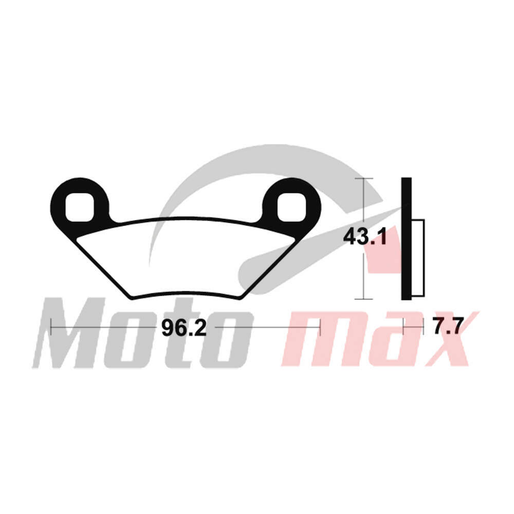 Disk plocice Tecnium 383997 Polaris Sportsman 650 ( SINTER )