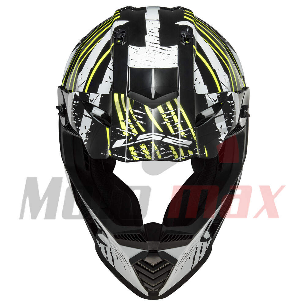 Kaciga ls2 cross mx437 fast verve crno bela xl