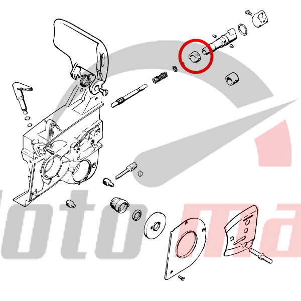 Rubber ring oil pump s 050 051 075 with ear old type