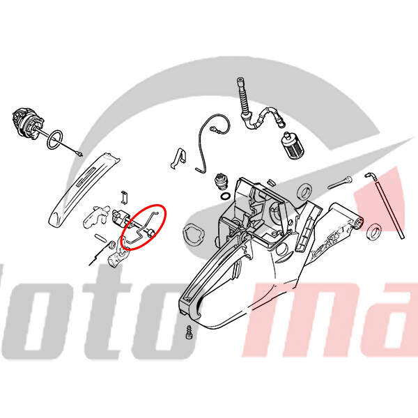 Throttle rod s 038 380