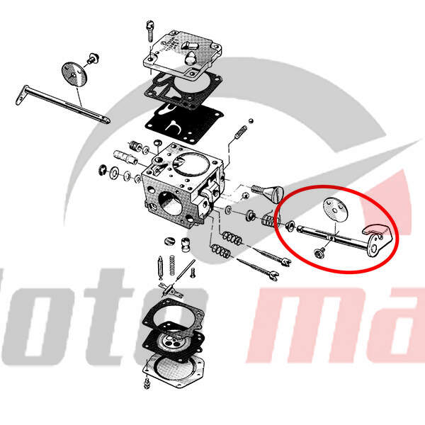 Throttle shutter h 61 with shaft