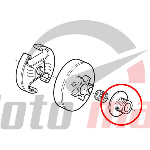 Oil pump worm h 350 ( spur sprocket )