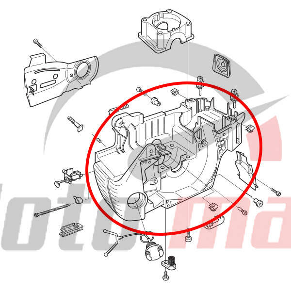 Engine housing h 340 345 350