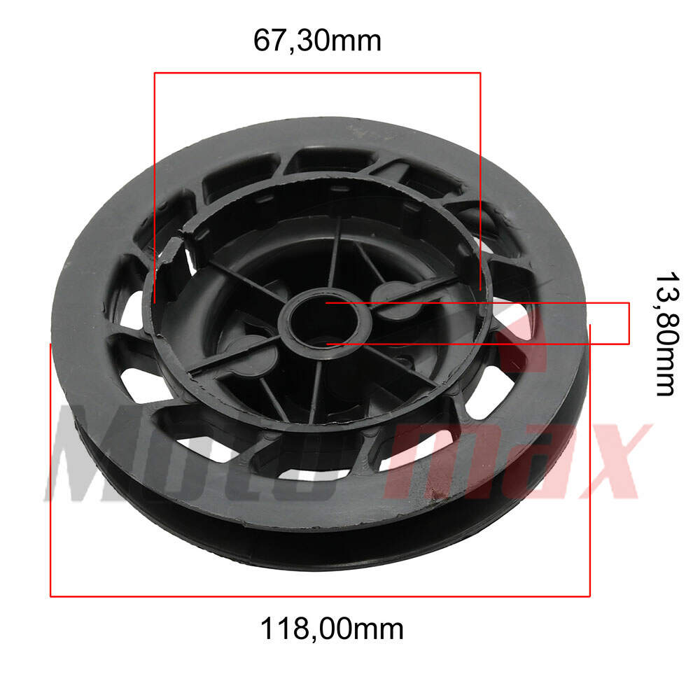 Starter pulley b&s 116 mm