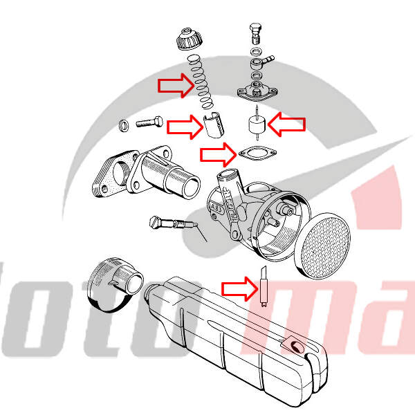 Set for repair carburettor a3 bing n.type-small