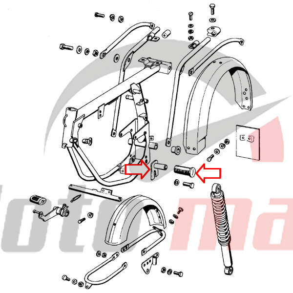 Footrest front t14,t15,e90