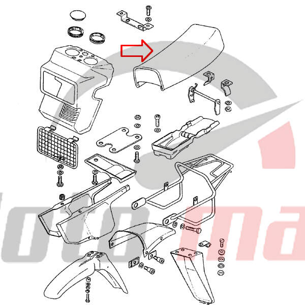 Seat cover tomos ctx