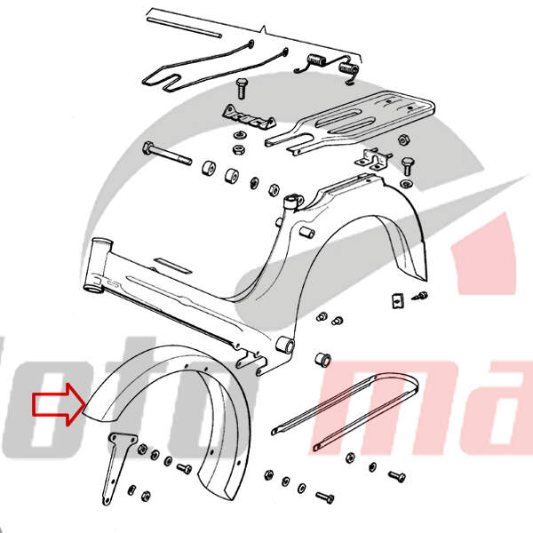 Blatobran prednji metalni apn4, t12 tomos  china