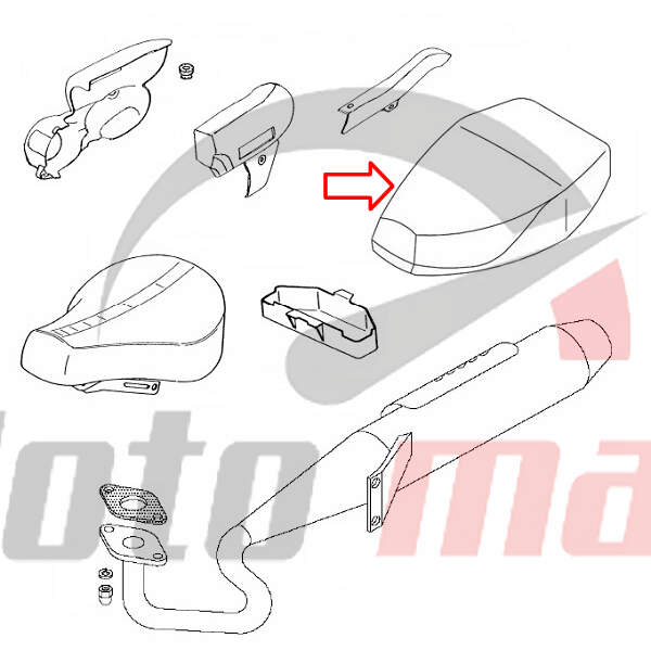 Seat cover tomos a3. a35. apn6 new type