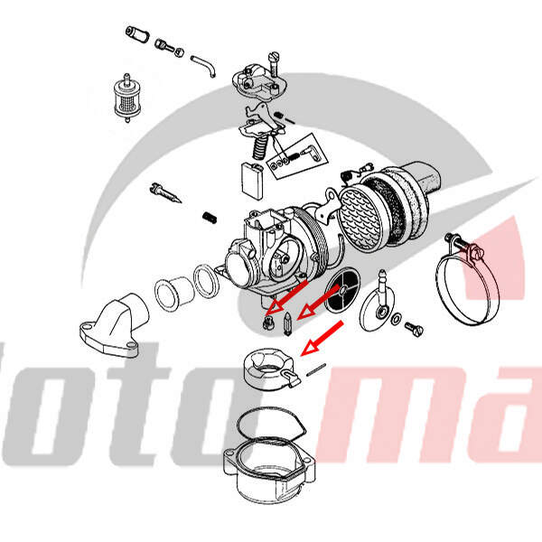 Set for repair dellorto carb. sha 14-12 p tomos