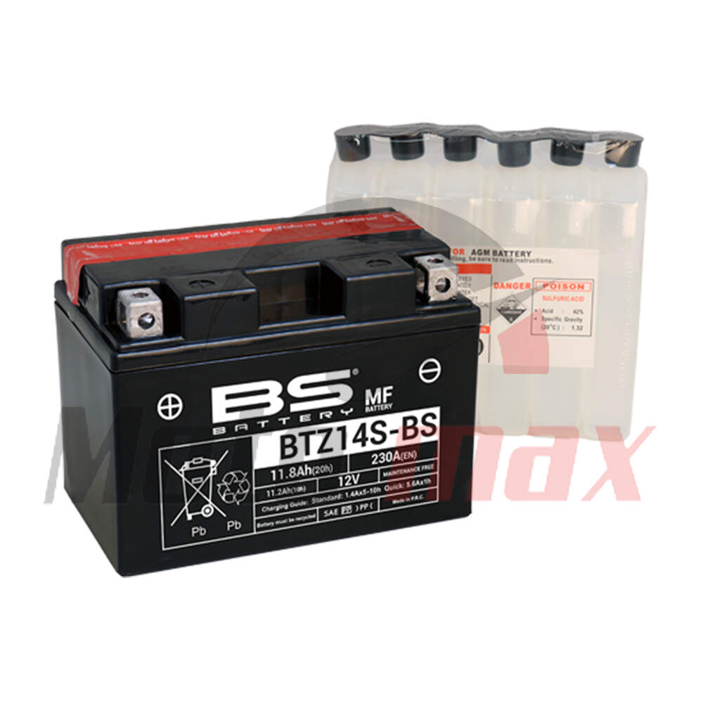Akumulator BS 12V 11.8Ah gel BTZ14S-BS levi plus (150x88x110) 230A