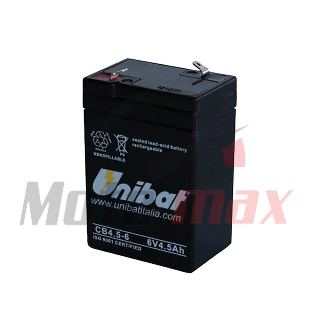 Akumulator baterija UNIBAT 6V 4.5 SLA ( 70x47x106 )