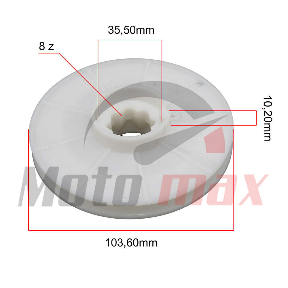 Kotur kanapa b&s 3 do 4 ks 102 mm