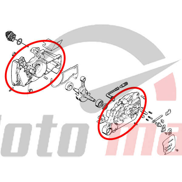 Kuciste motora s 044. 440 thorp