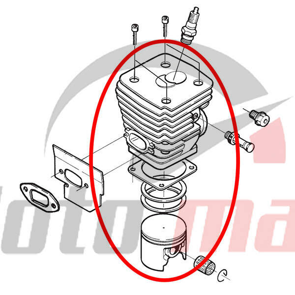 Cilindar sa klipom h 395 fi 58 mm big bore hyway