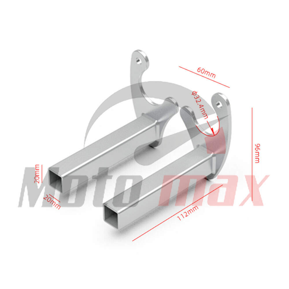 Adapter za zadnji stender v profil sivi mb-moto