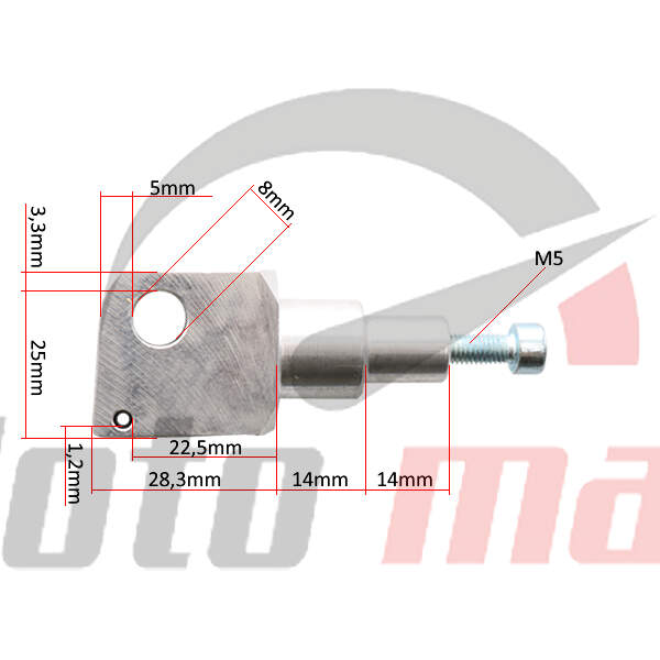 Nosac fazastera (bmw r850,r1100 93- prednji) trw mcf300