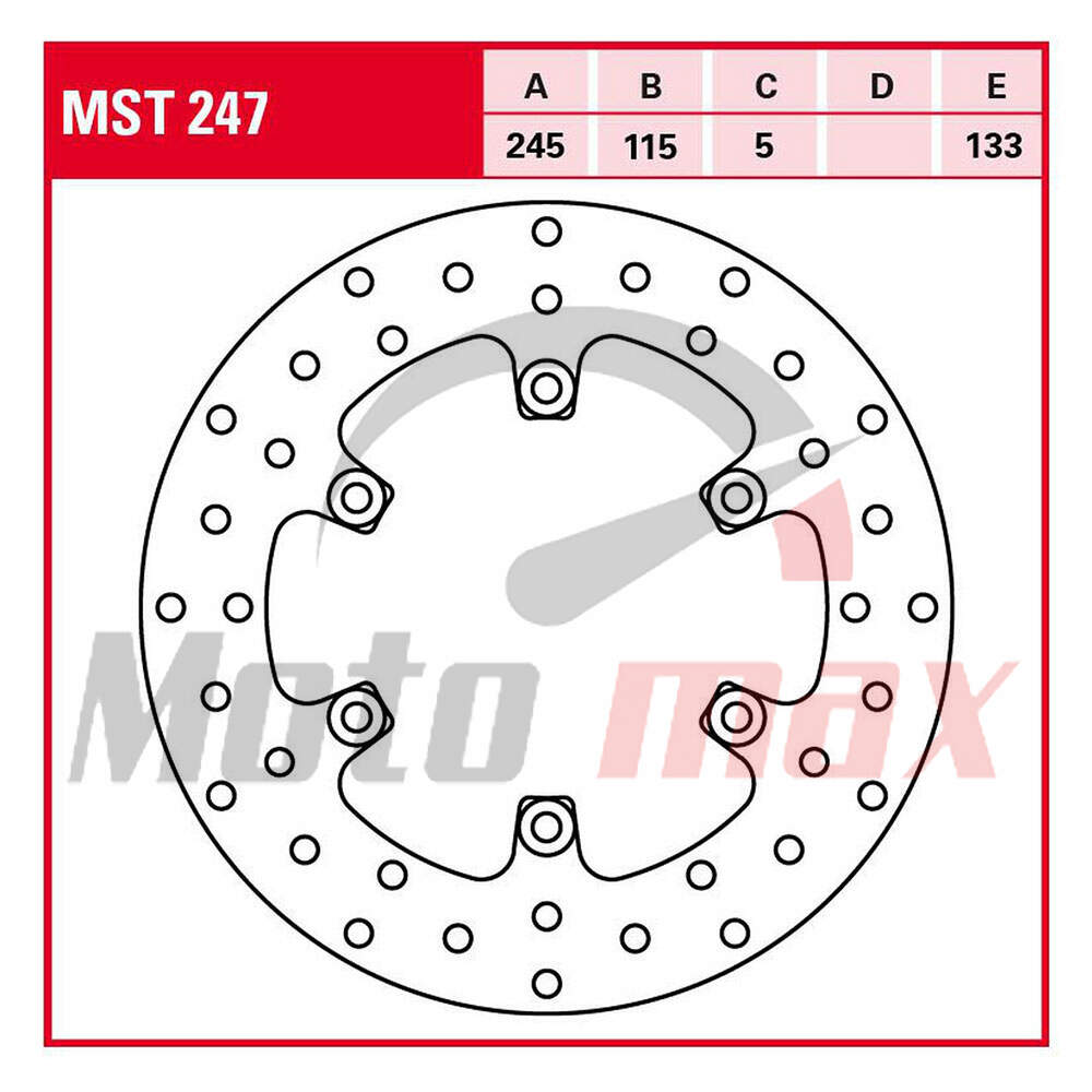 Kocioni disk TRW MST247