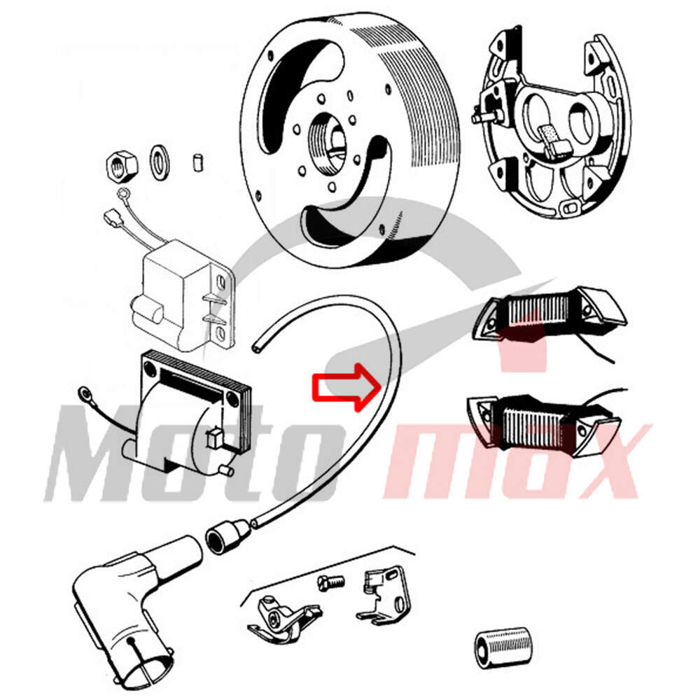 Kabel svecice 7 mm 12v crni italy 0.5 m