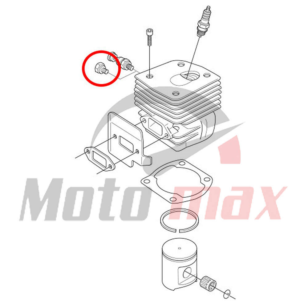 Cep dekompresora testere univerzalni m10x1mm