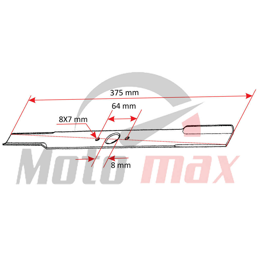 Noz kosacice l 375 mm fi 8,1 mm alko classic 3.82se thorp