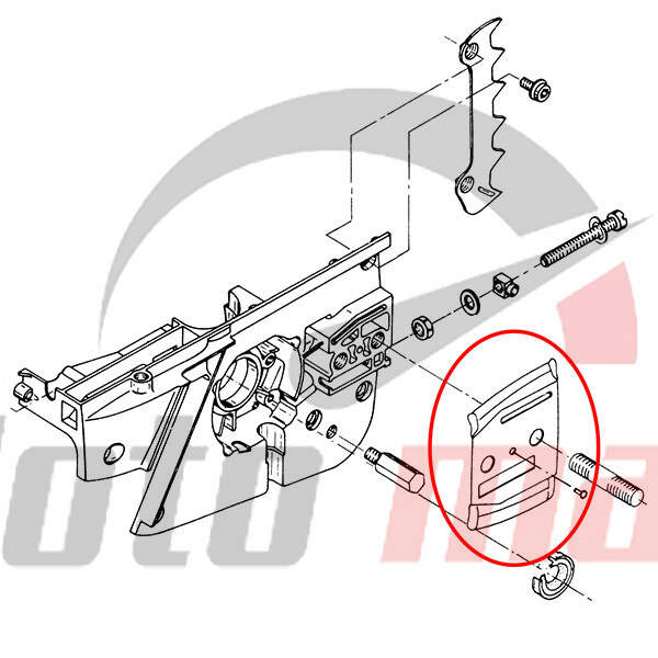 Guide bar plate dolmar 112 116 120 inner