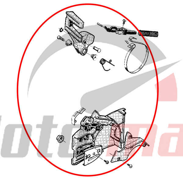 Chain sprocket cover h 51 55 with hand guard ital